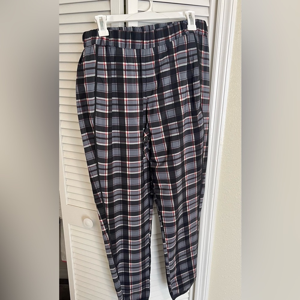 Super cute plaid pull-on pants by WAYF